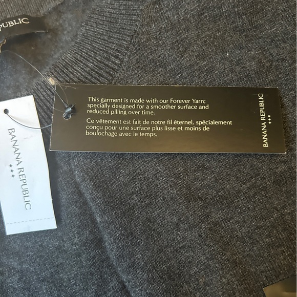 NWT Banana Republic Gray Long Sleeve Shirt Sz S - Picture 8 of 9